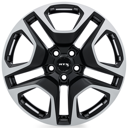 082974 - RTX OE Osaka 18X7 5X114.3 ET 35mm Satin Black Machined -  RTX Wheels Canada