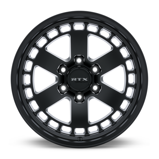 163713 - RTX Offroad Ozark 18X9 6X135 ET 0mm Satin Black -  RTX Wheels Canada
