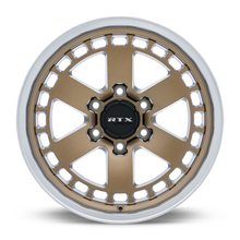 Load image into Gallery viewer, 163715 - RTX Offroad Ozark 18X9 6X139.7 ET 0mm Satin Bronze Machined Lip -  RTX Wheels Canada