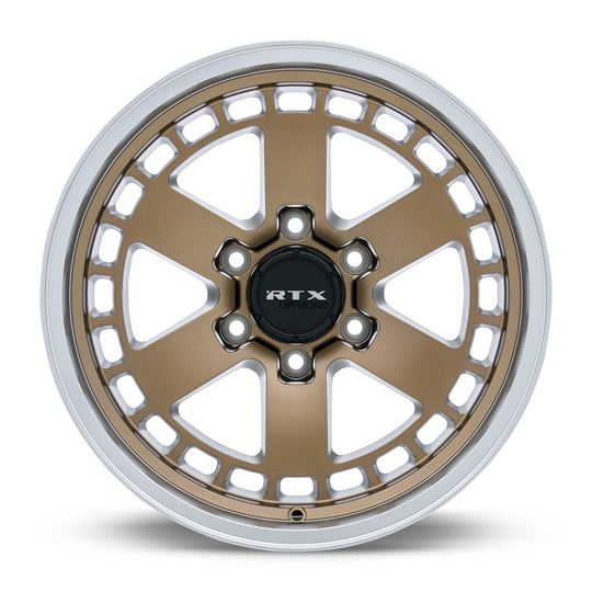 163715 - RTX Offroad Ozark 18X9 6X139.7 ET 0mm Satin Bronze Machined Lip -  RTX Wheels Canada