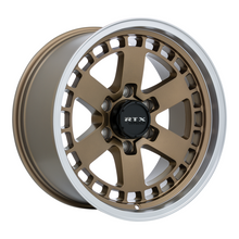 Load image into Gallery viewer, 163714 - RTX Offroad Ozark 17X9 6X139.7 ET 0mm Satin Bronze Machined Lip -  RTX Wheels Canada