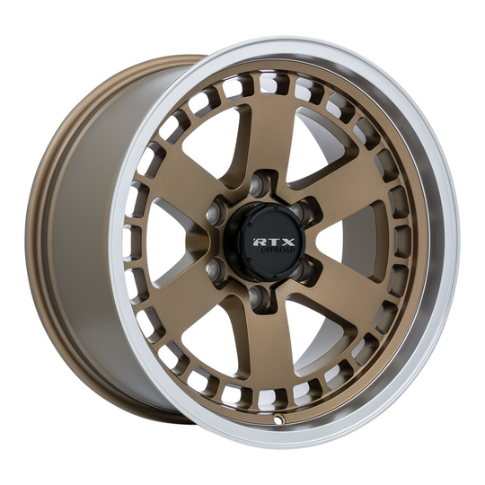 163714 - RTX Offroad Ozark 17X9 6X139.7 ET 0mm Satin Bronze Machined Lip -  RTX Wheels Canada