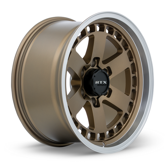 163715 - RTX Offroad Ozark 18X9 6X139.7 ET 0mm Satin Bronze Machined Lip -  RTX Wheels Canada