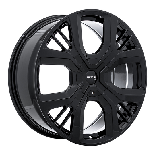 083170 - RTX OE PS01 19X8 5X108 ET 45mm Gloss Black -  RTX Wheels Canada