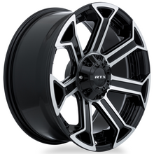 Load image into Gallery viewer, 082952 - RTX Offroad Peak 20X10 5X127 ET -18mm Gloss Black Machined -  RTX Wheels Canada