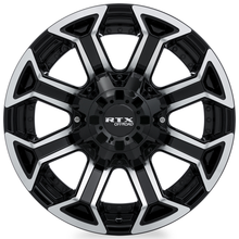 Charger l'image dans la galerie, 083004 - RTX Offroad Peak 20X10 8X170 ET -18mm Gloss Black Machined -  RTX Wheels Canada