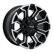 Charger l'image dans la galerie, 083004 - RTX Offroad Peak 20X10 8X170 ET -18mm Gloss Black Machined -  RTX Wheels Canada