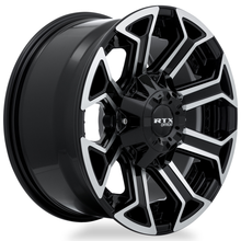 Charger l'image dans la galerie, 083004 - RTX Offroad Peak 20X10 8X170 ET -18mm Gloss Black Machined -  RTX Wheels Canada
