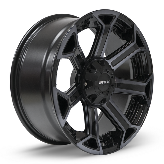 082832 - RTX Offroad Peak 20X9 6X135 / 6X139.7 ET 0mm Black Machined Grey -  RTX Wheels Canada