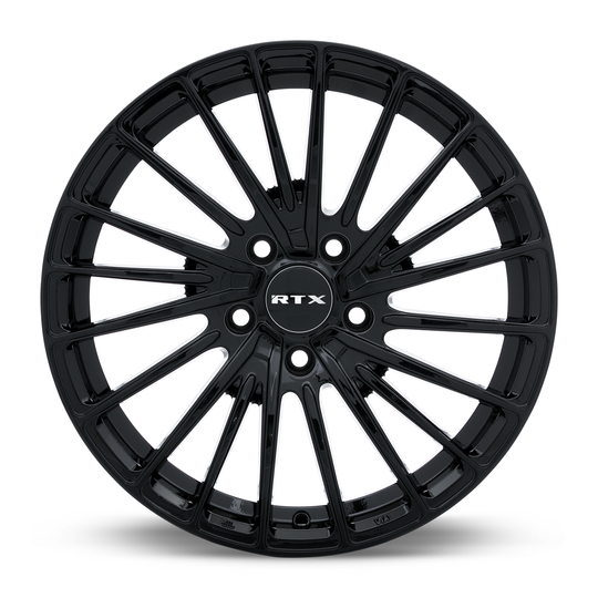 083049 - RTX Polar 17X7.5 5X114.3 ET 40mm Gloss Black - RTX Wheels Canada