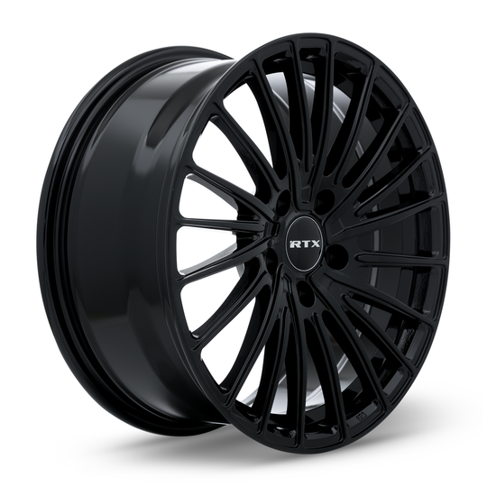083049 - RTX Polar 17X7.5 5X114.3 ET 40mm Gloss Black - RTX Wheels Canada