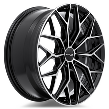Charger l'image dans la galerie, 083155 - RTX R-Spec RS02 19X8.5 5X114.3 ET 38mm Gloss Black Machined -  RTX Wheels Canada