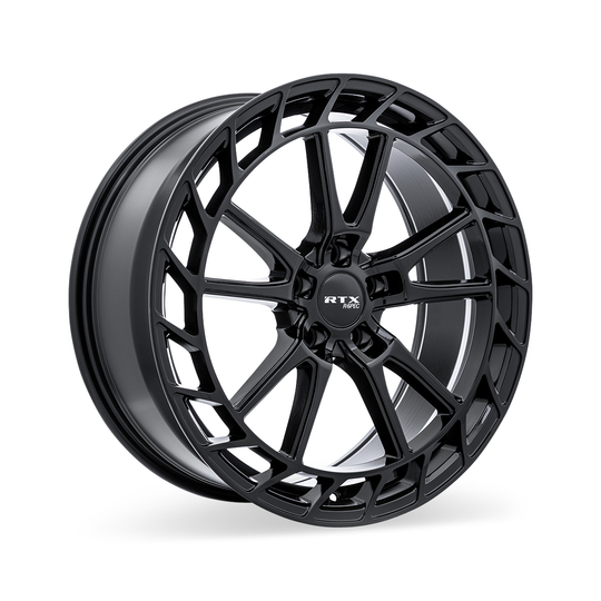 083076 - RTX R-Spec RS05 20X8.5 5X114.3 ET 40mm Gloss Black -  RTX Wheels Canada
