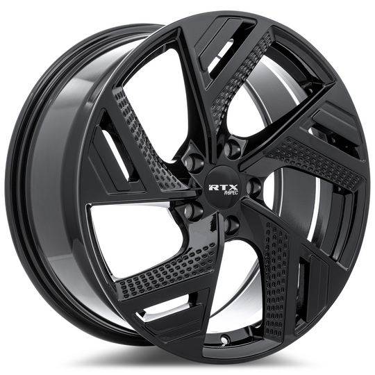 083226 - RTX R-Spec RS09 20X8.5 5X114.3 ET 40mm Gloss Black -  RTX Wheels Canada