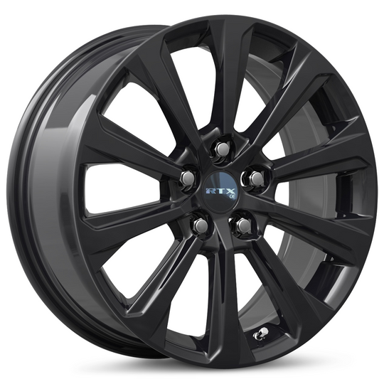 083280 - RTX OE TY04 18X8 5X120 ET 40mm Gloss Black -  RTX Wheels Canada