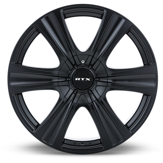081766 - RTX Aspen 17X8 5X114.3 / 5X127 ET 35mm Satin Black - RTX Wheels Canada