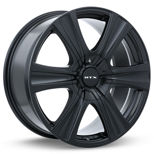 081771 - RTX Aspen 18X8 5X114.3 / 5X127 ET 35mm Satin Black - RTX Wheels Canada