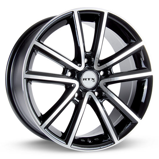 081647 - RTX OE Auburn 17X7.5 5X127 ET 35mm Black Machined -  RTX Wheels Canada