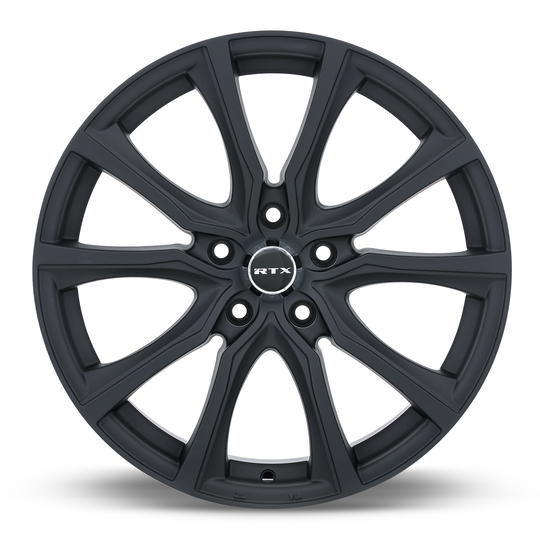 081523 - RTX Contour 17X7.5 5X108 ET 40mm Matte Black - RTX Wheels Canada