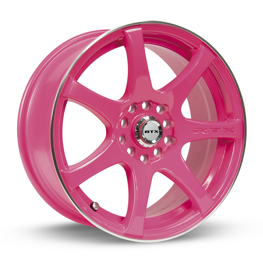 081119 - RTX Ink 16X7 5X105 / 5X114.3 ET 42mm Diva (Pink Machined) - RTX Wheels Canada