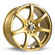 Charger l'image dans la galerie, 081127 - RTX Ink 15X6.5 4X100 / 4X114.3 ET 40mm Gold Machined - RTX Wheels Canada