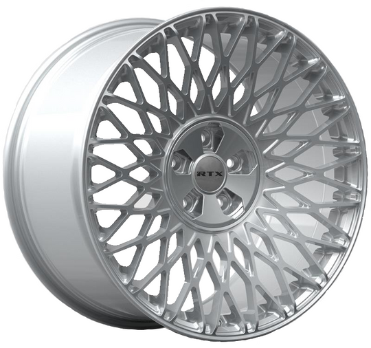 083404 - RTX Mesh 18X8 5X112 / 5X114.3 ET 40mm Hyper Silver - RTX Wheels Canada