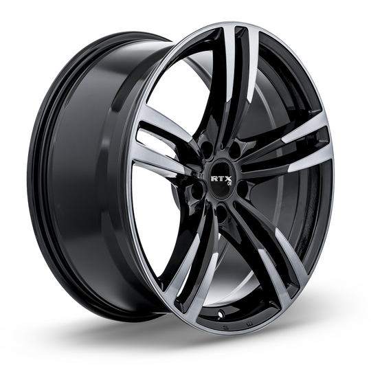 082616 - RTX OE Graz 19X8.5 5X120 ET 35mm Black Machined Grey -  RTX Wheels Canada