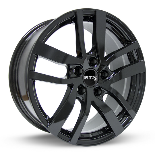 082227 - RTX OE Pilot 18X8 5X120 ET 45mm Gloss Black -  RTX Wheels Canada