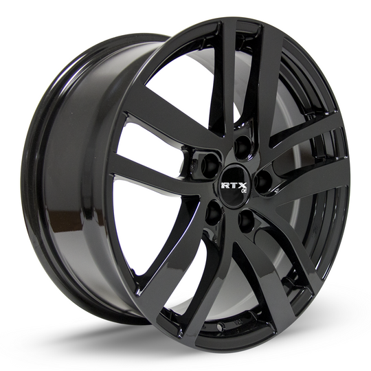 082227 - RTX OE Pilot 18X8 5X120 ET 45mm Gloss Black -  RTX Wheels Canada