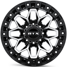 Load image into Gallery viewer, 083204 - RTX Offroad Zion 20X9 8X165.1 ET 20mm Gloss Black Machined -  RTX Wheels Canada