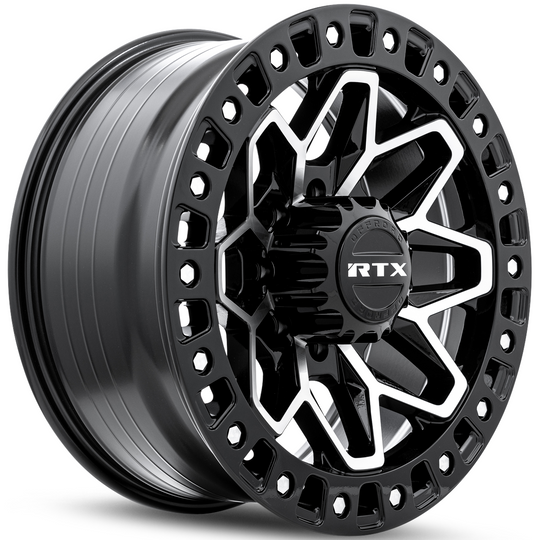 083204 - RTX Offroad Zion 20X9 8X165.1 ET 20mm Gloss Black Machined -  RTX Wheels Canada