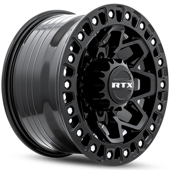 083190 - RTX Offroad Zion 17X9 8X170 ET 20mm Gloss Black Milled Rivets -  RTX Wheels Canada