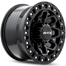 Load image into Gallery viewer, 083189 - RTX Offroad Zion 17X9 8X165.1 ET 20mm Gloss Black Milled Rivets -  RTX Wheels Canada