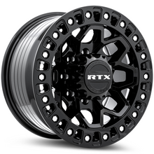 Load image into Gallery viewer, 083197 - RTX Offroad Zion 20X9 8X180 ET 20mm Gloss Black Milled Rivets -  RTX Wheels Canada