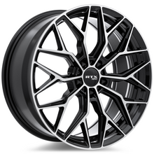 Charger l'image dans la galerie, 083155 - RTX R-Spec RS02 19X8.5 5X114.3 ET 38mm Gloss Black Machined -  RTX Wheels Canada