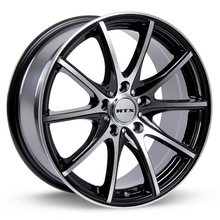 Load image into Gallery viewer, 081455 - RTX Snare 14X6 4X100 ET 38mm Black Machined - RTX Wheels Canada
