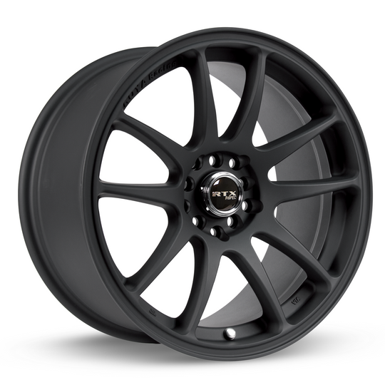 081276 - RTX R-Spec Stag 18X8.5 5X100 / 5X114.3 ET 35mm Matte Black -  RTX Wheels Canada