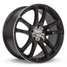 Load image into Gallery viewer, 081281 - RTX Twin 15X6.5 4X100 ET 38mm Black Machined - RTX Wheels Canada
