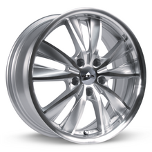 Load image into Gallery viewer, 081366 - RTX Twist 17X7 5X114.3 ET 40mm Silver Machined - RTX Wheels Canada