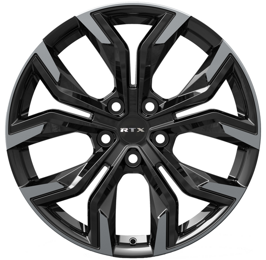 083365 - RTX R-Spec Venom 19X8 5X114.3 ET 45mm Gloss Black Machined -  RTX Wheels Canada