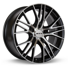 Charger l'image dans la galerie, 081914 - RTX Vertex 17X7.5 5X110 ET 32mm Black Machined - RTX Wheels Canada