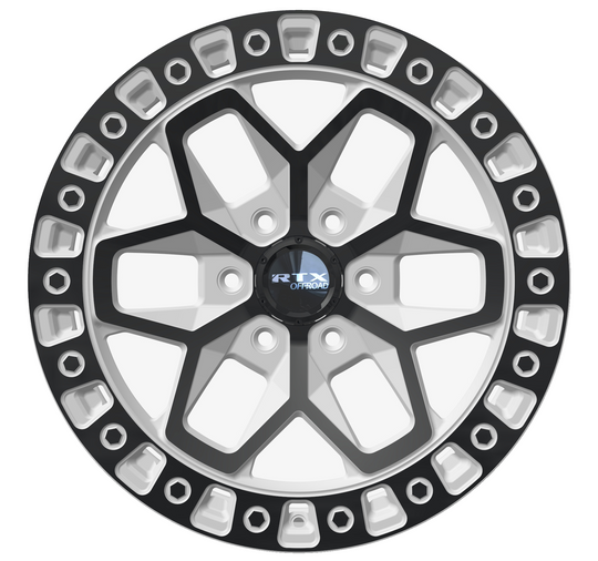 083286 - RTX Offroad Zion 17X9 5X127 ET -15mm Gloss White with Black Spokes -  RTX Wheels Canada