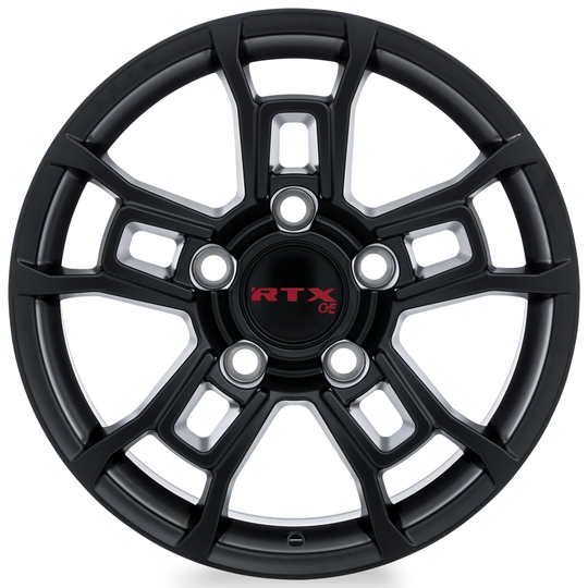 163702 - RTX OE Rainier 18X8.5 5X150 ET 45mm Satin Black -  RTX Wheels Canada