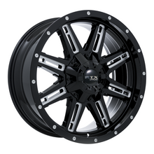 Charger l'image dans la galerie, 082462 - RTX Offroad Ravine 18X9 8X165.1 ET 10mm Black Milled -  RTX Wheels Canada