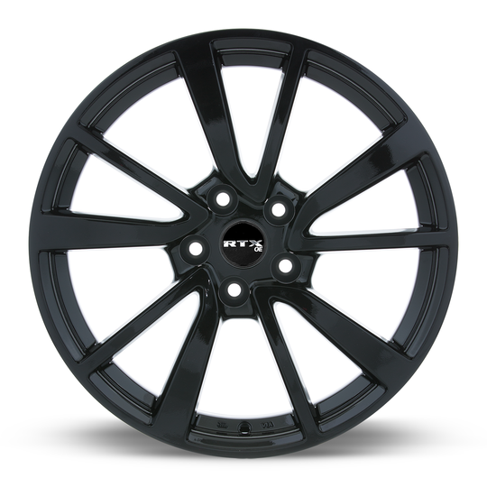 082221 - RTX OE Rogue 18X7.5 5X114.3 ET 35mm Gloss Black -  RTX Wheels Canada