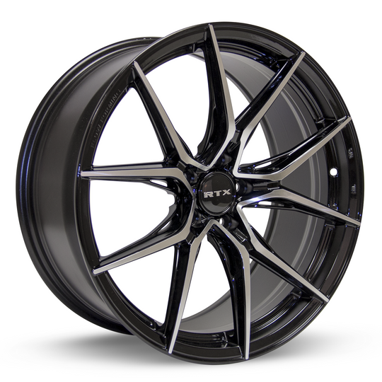 082820 - RTX R-Spec Slick 20X9 5X114.3 ET 38mm Black Machined -  RTX Wheels Canada