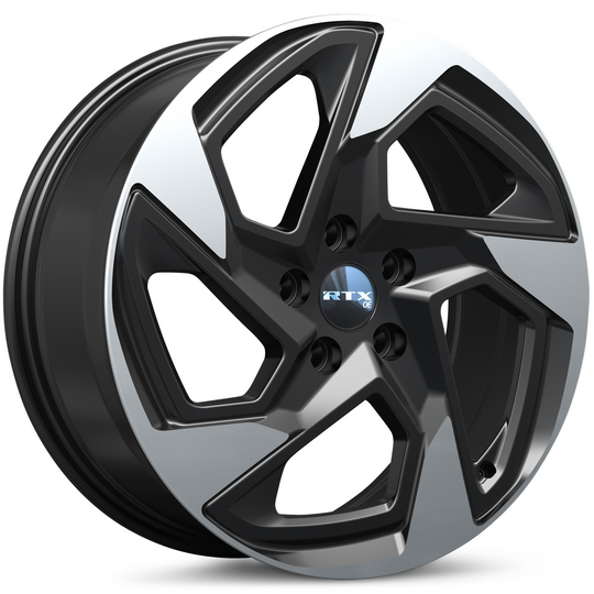 083348 - RTX OE SU01 17X7 5X114.3 ET 55mm Gloss Black Machined -  RTX Wheels Canada
