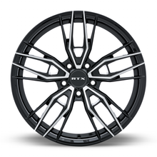 Load image into Gallery viewer, 083048 - RTX Scepter 18X8 5X114.3 ET 40mm Gloss Black Machined - RTX Wheels Canada
