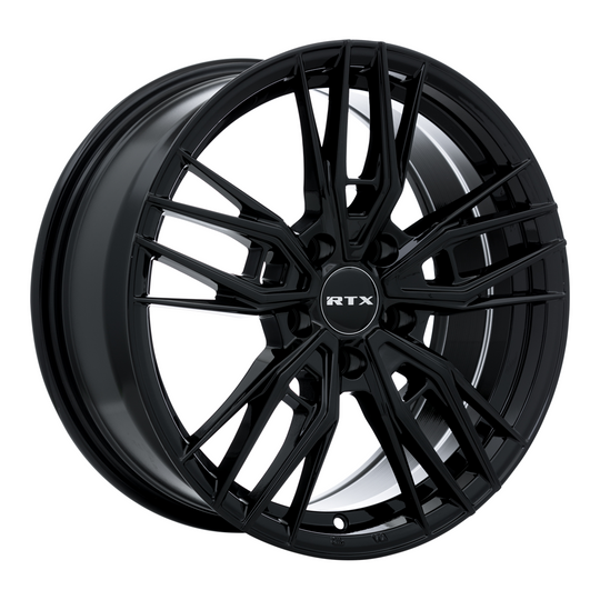 083046 - RTX Scepter 18X8 5X114.3 ET 40mm Gloss Black - RTX Wheels Canada