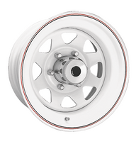 Load image into Gallery viewer, CD705655 - Ceco Series 70 8-Spoke 15X6 5X139.7 ET -3mm White - Ceco Wheels Canada